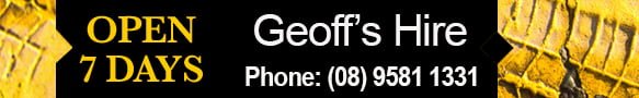 Geoffs Hire phone number 08 9581 1331